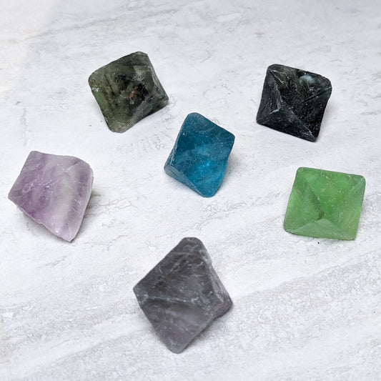 Fluorite Octahedrons