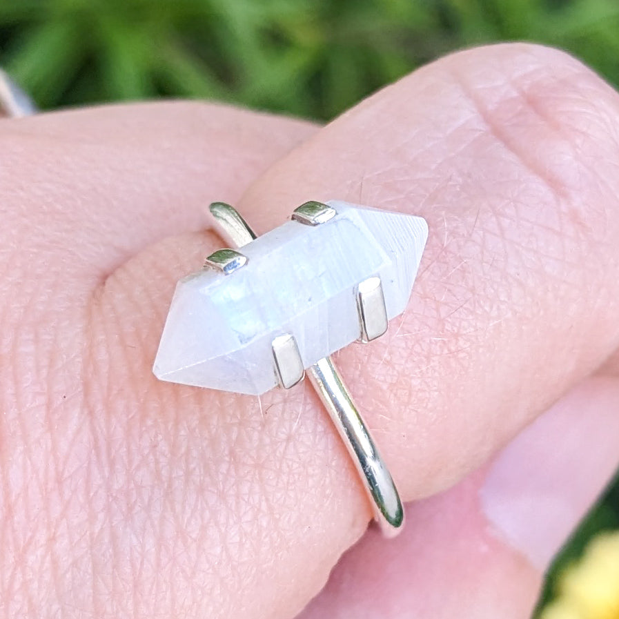 Double Terminated Crystal Rings | Various Crystals