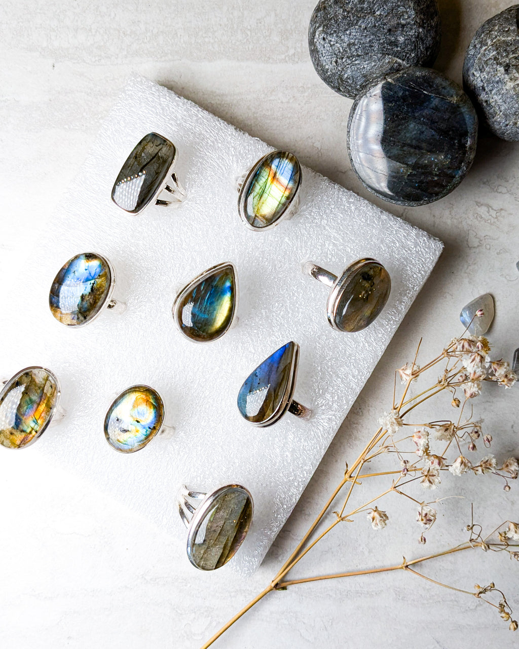 Labradorite Sterling Silver Rings