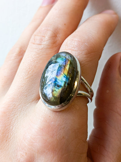 Labradorite Sterling Silver Rings