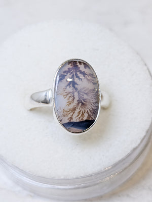 Dendritic Agate Sterling Silver Rings