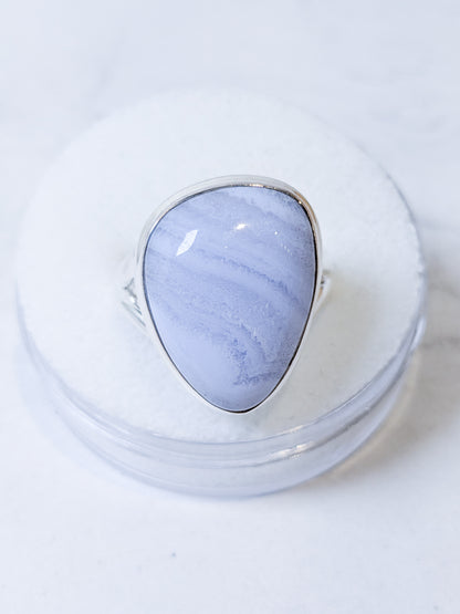 Blue Lace Agate Sterling Silver Rings