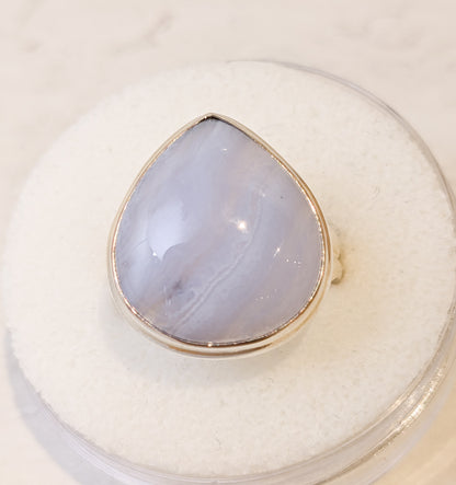 Blue Lace Agate Sterling Silver Rings