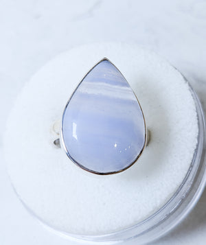 Blue Lace Agate Sterling Silver Rings