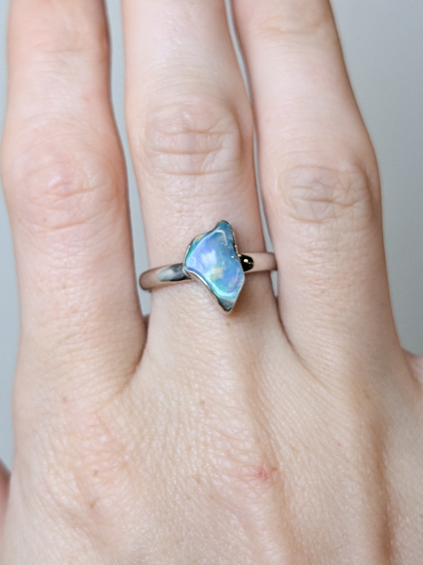 Ethiopian Opal  Sterling Silver Rings