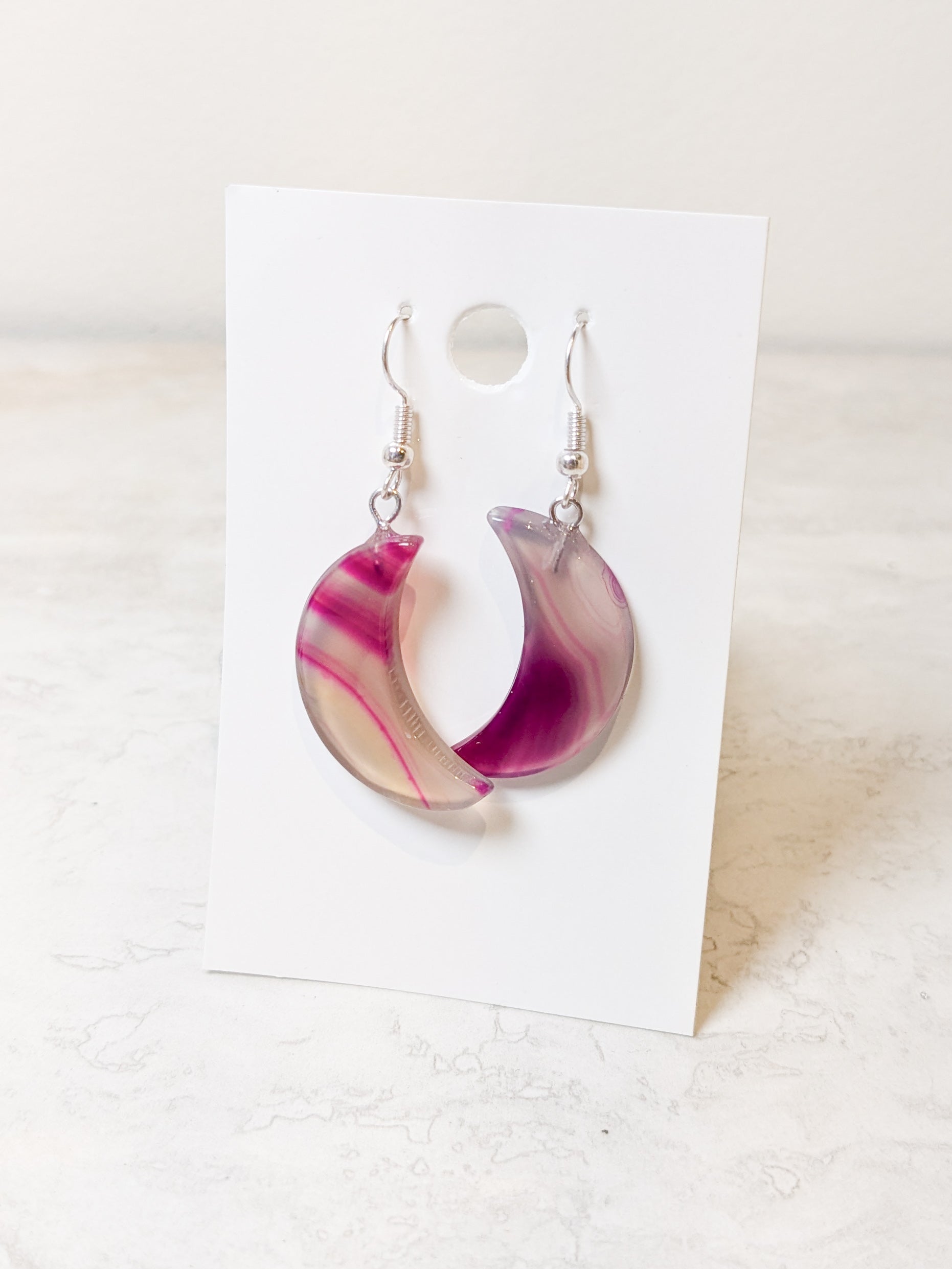 Agate Dangly Earrings