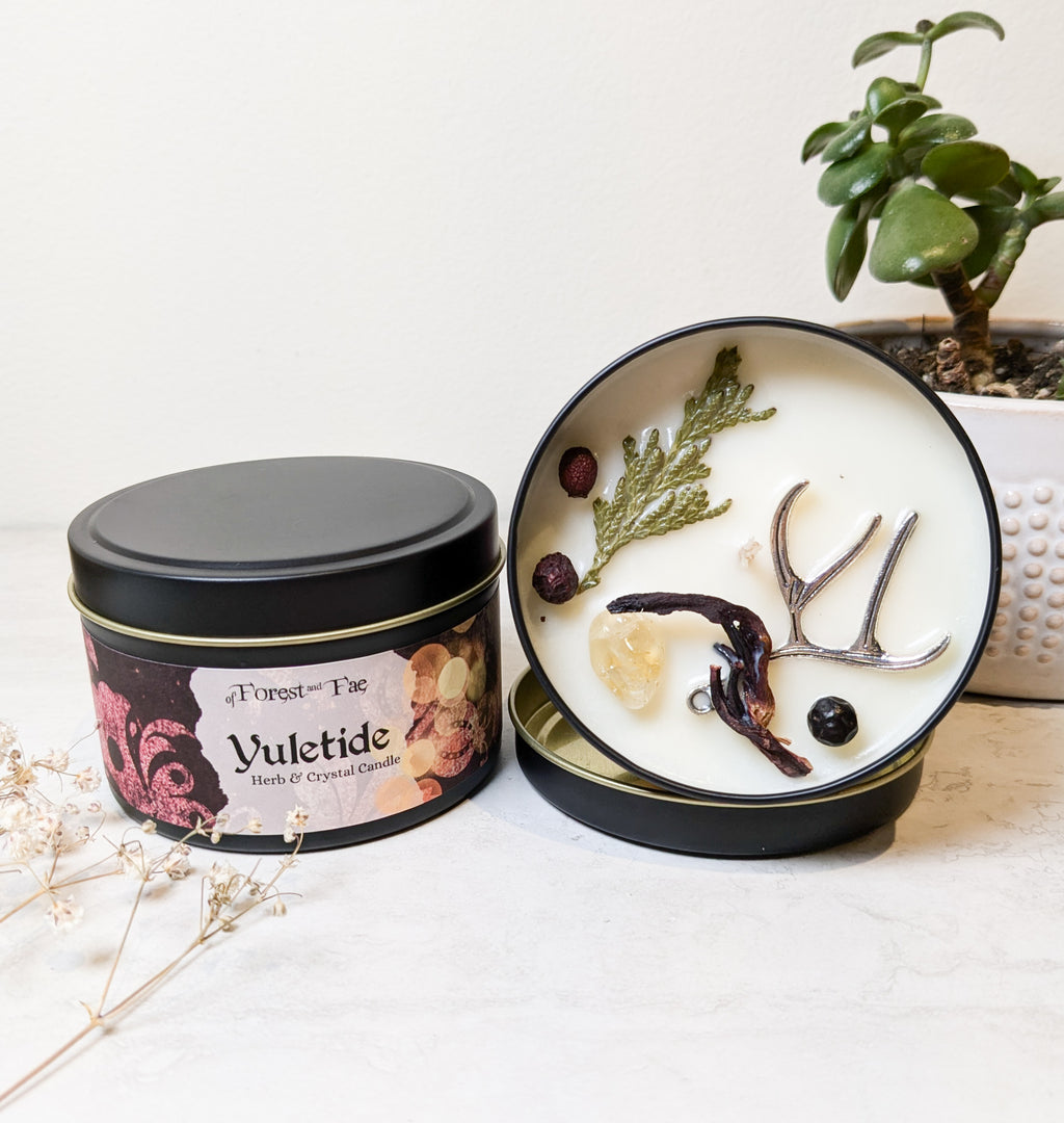 Yuletide | Herb & Crystal Candle