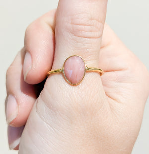 Faceted Crystal Gold Rings | Various Crystals