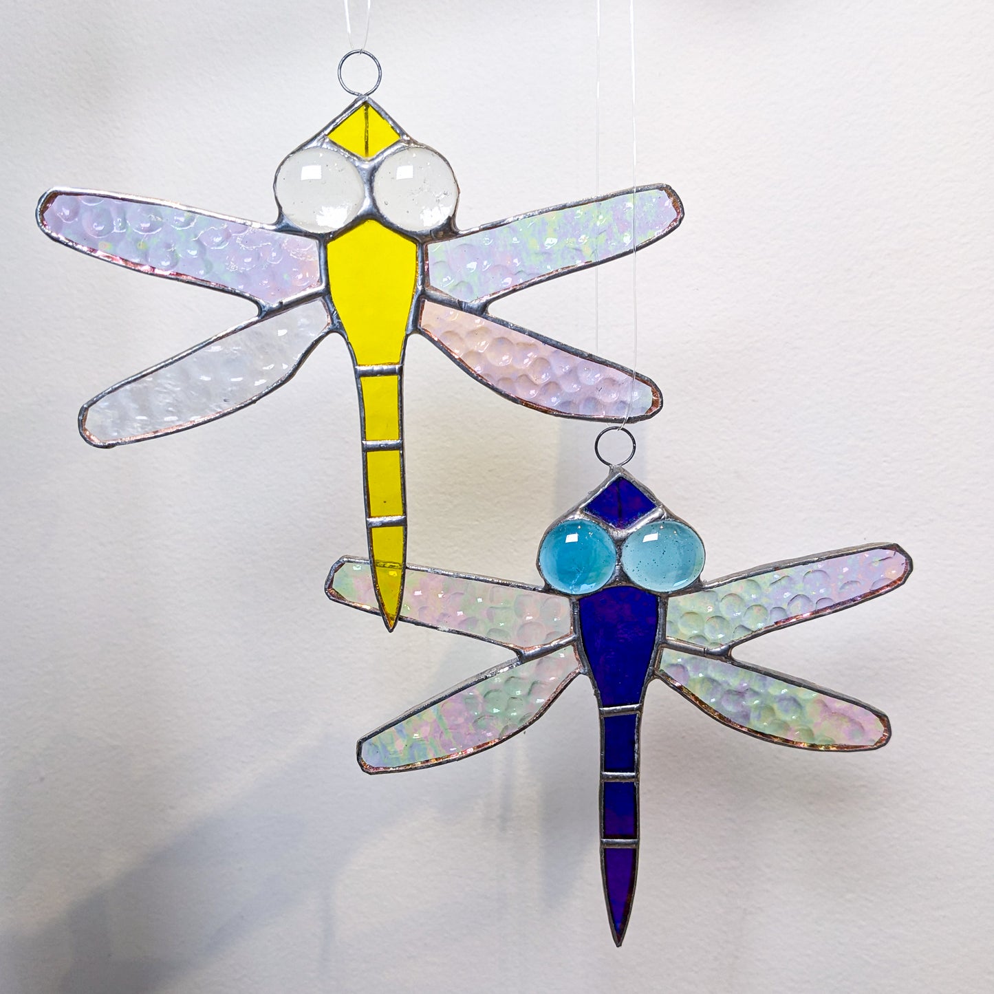 Windowpane Glass Dragonfly Ornament