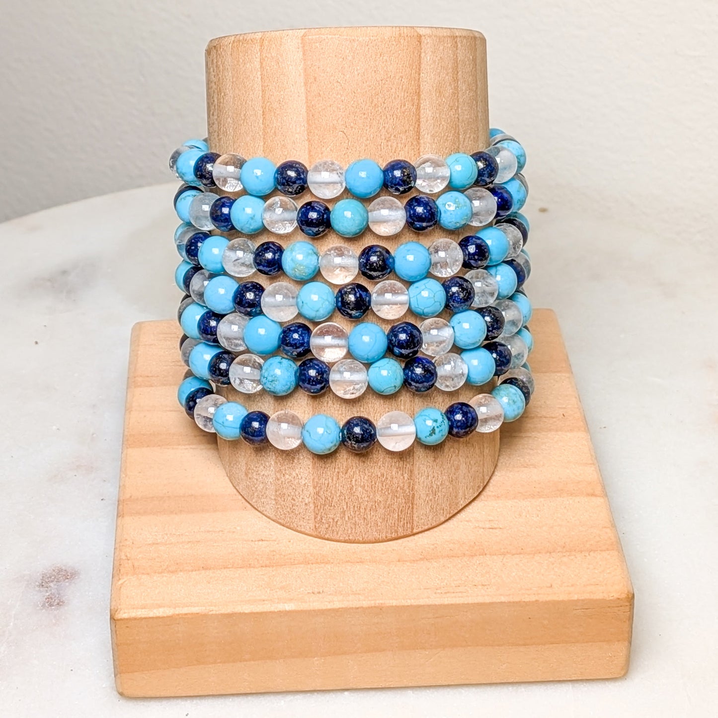 6mm Assorted Crystal Bead Bracelets