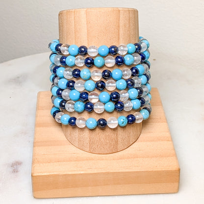 6mm Assorted Crystal Bead Bracelets