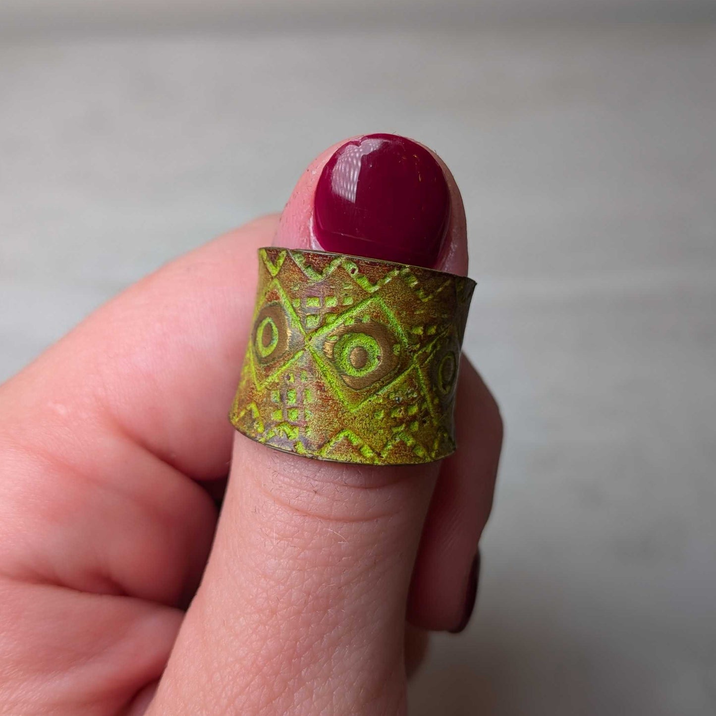 Brass Patina Rings
