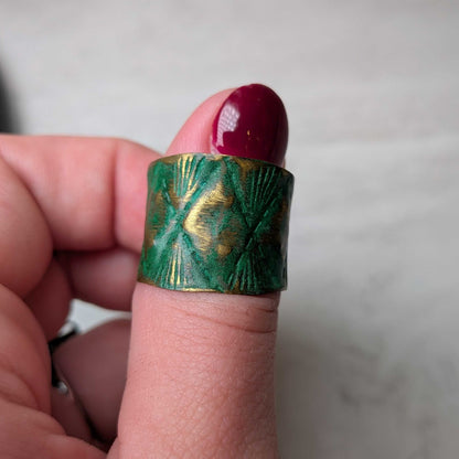 Brass Patina Rings