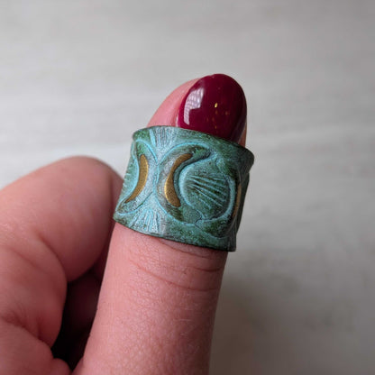 Brass Patina Rings