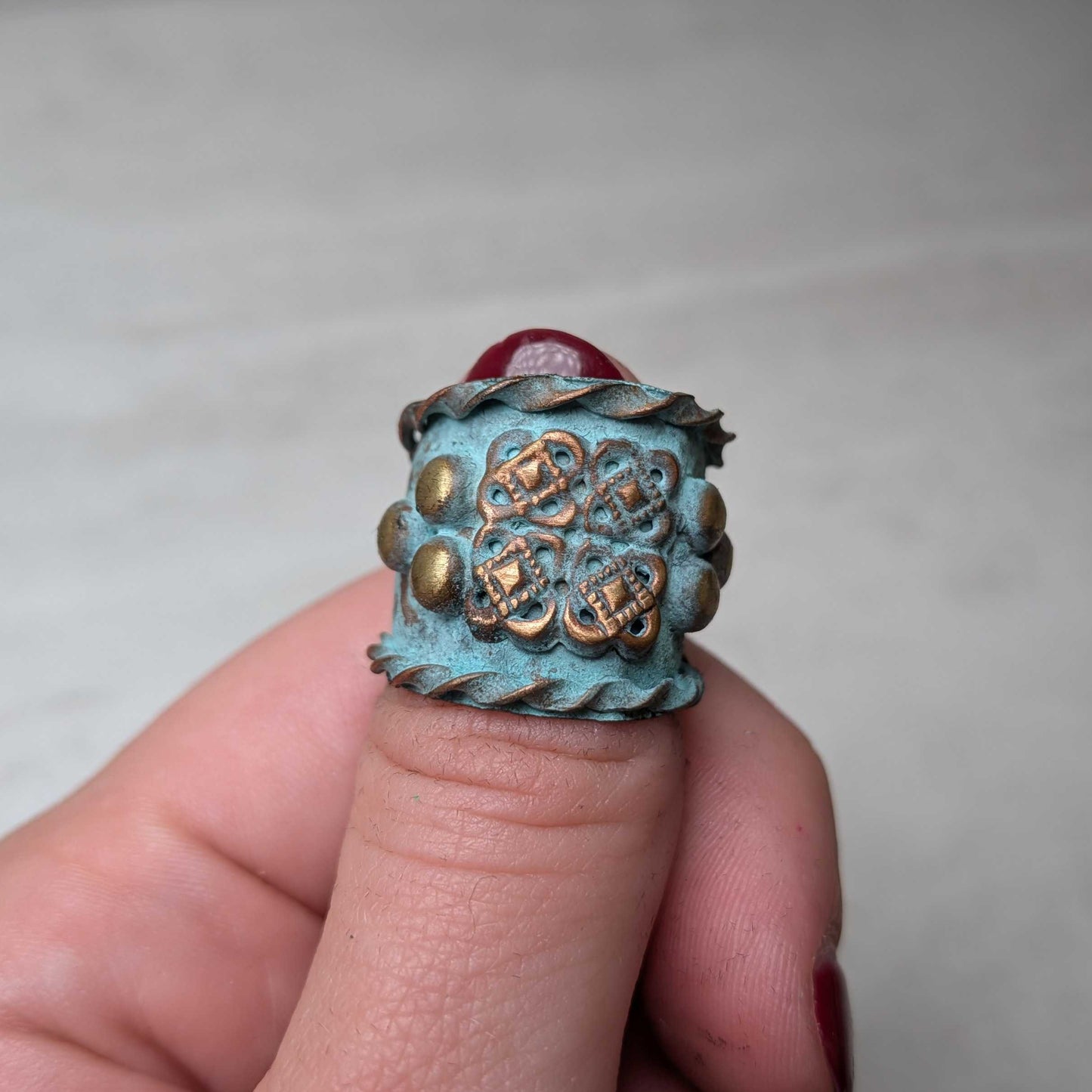 Vintage Copper Patina Rings