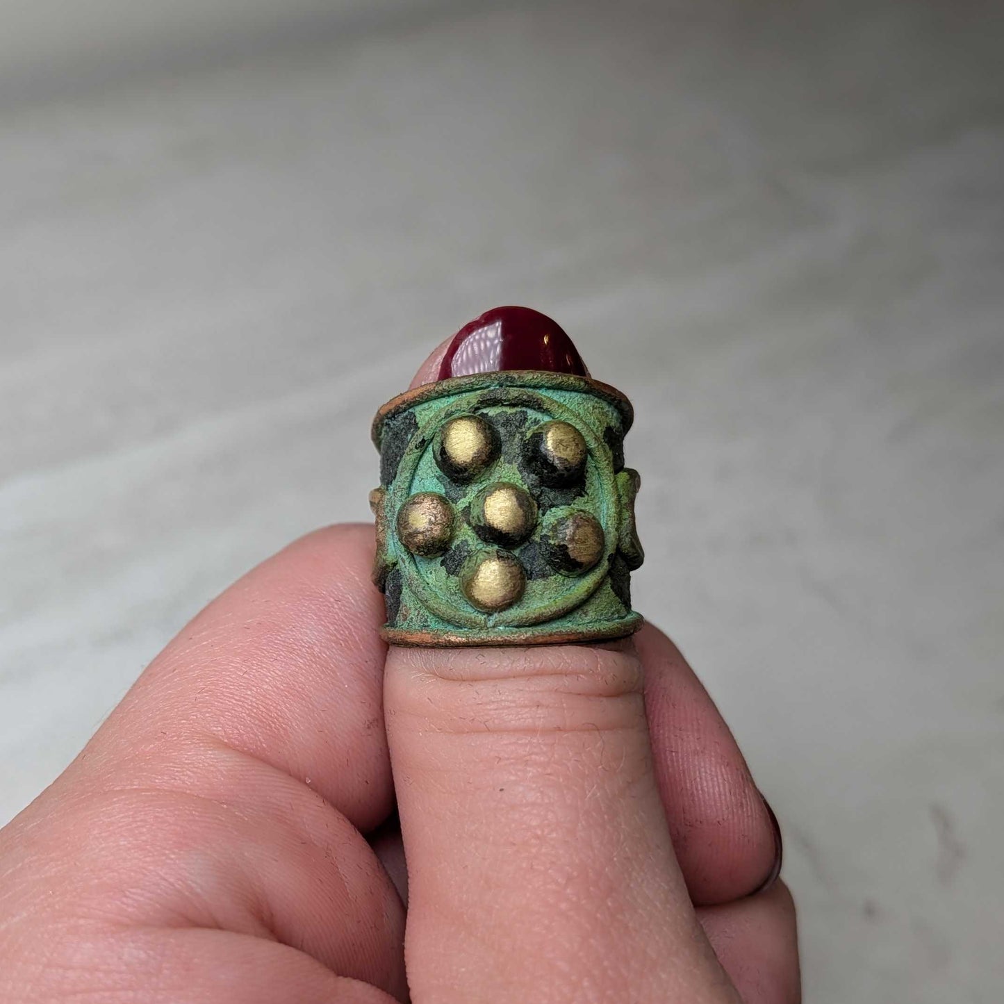 Vintage Copper Patina Rings