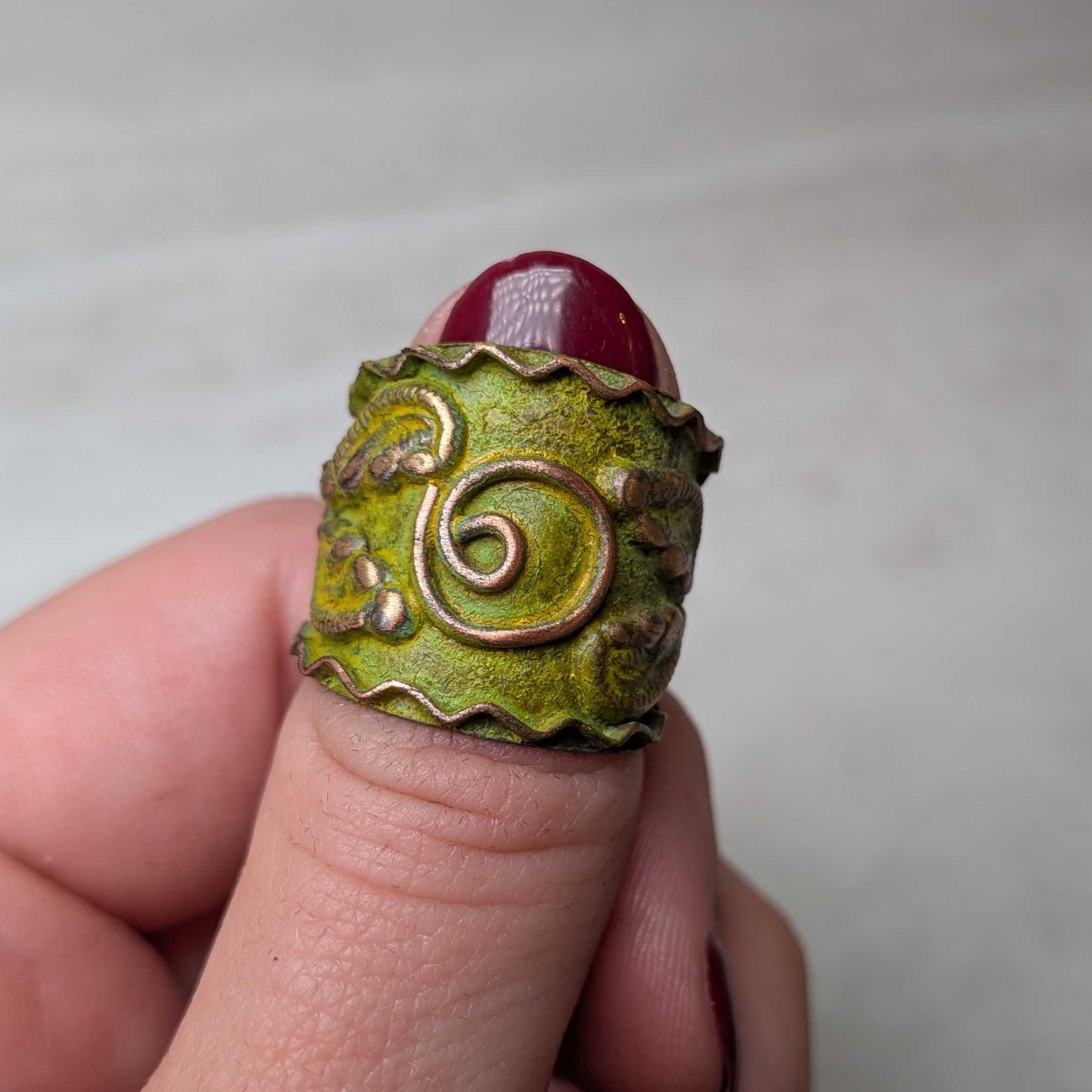 Vintage Copper Patina Rings