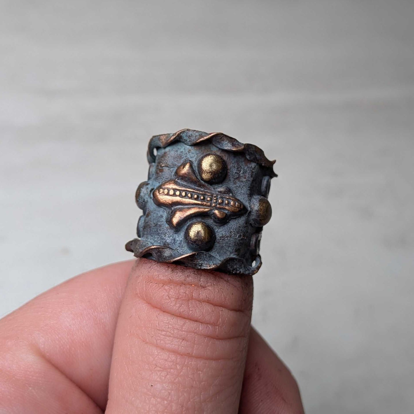 Vintage Copper Patina Rings