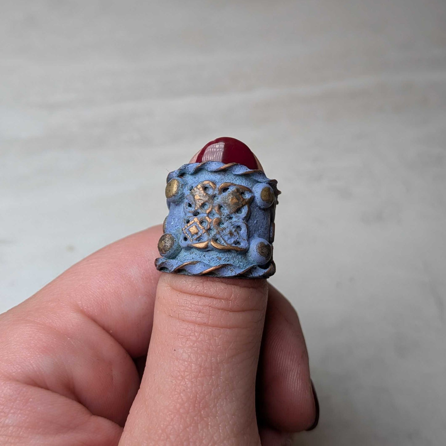 Vintage Copper Patina Rings