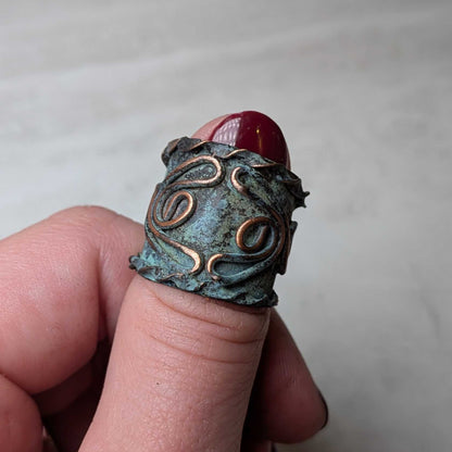 Vintage Copper Patina Rings