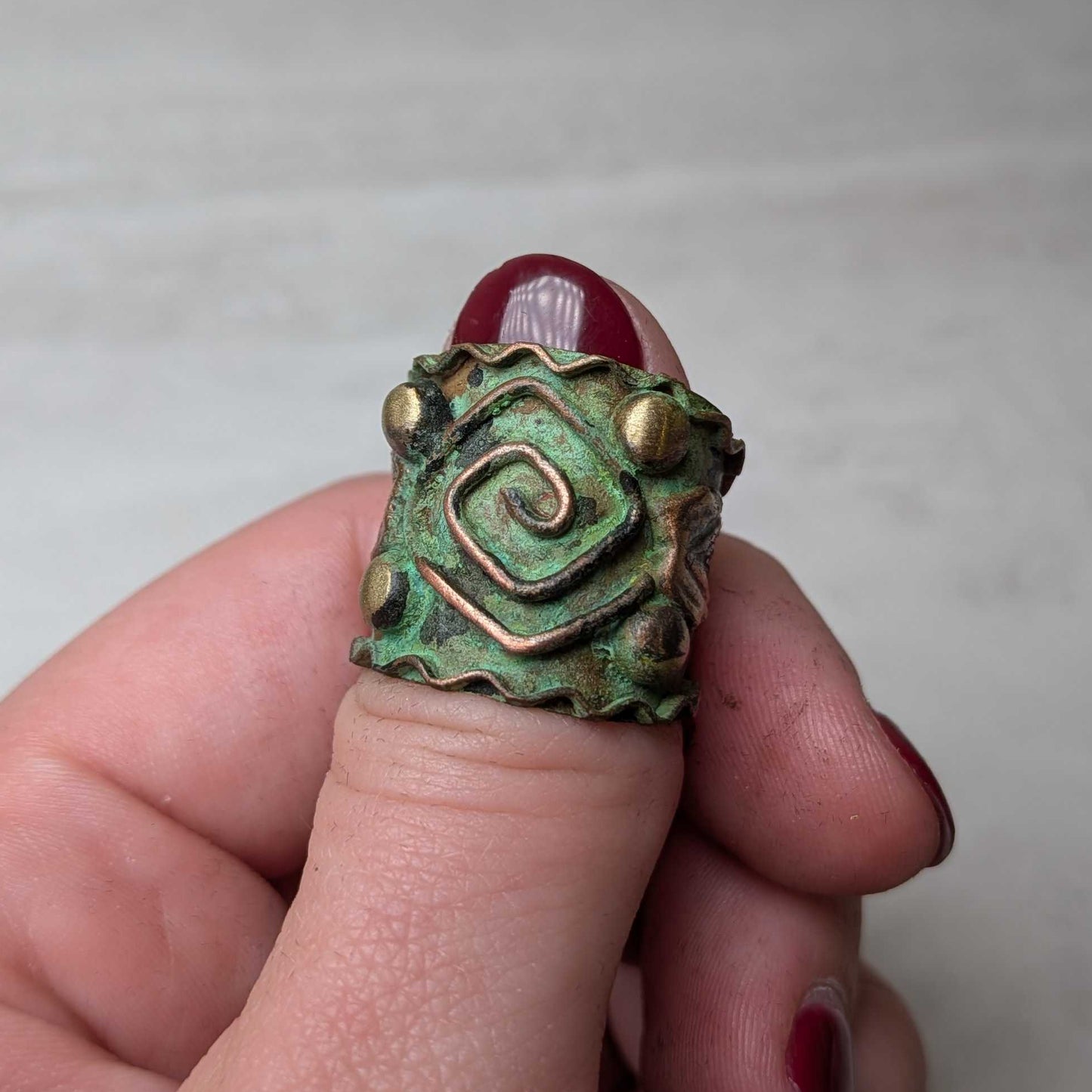 Vintage Copper Patina Rings