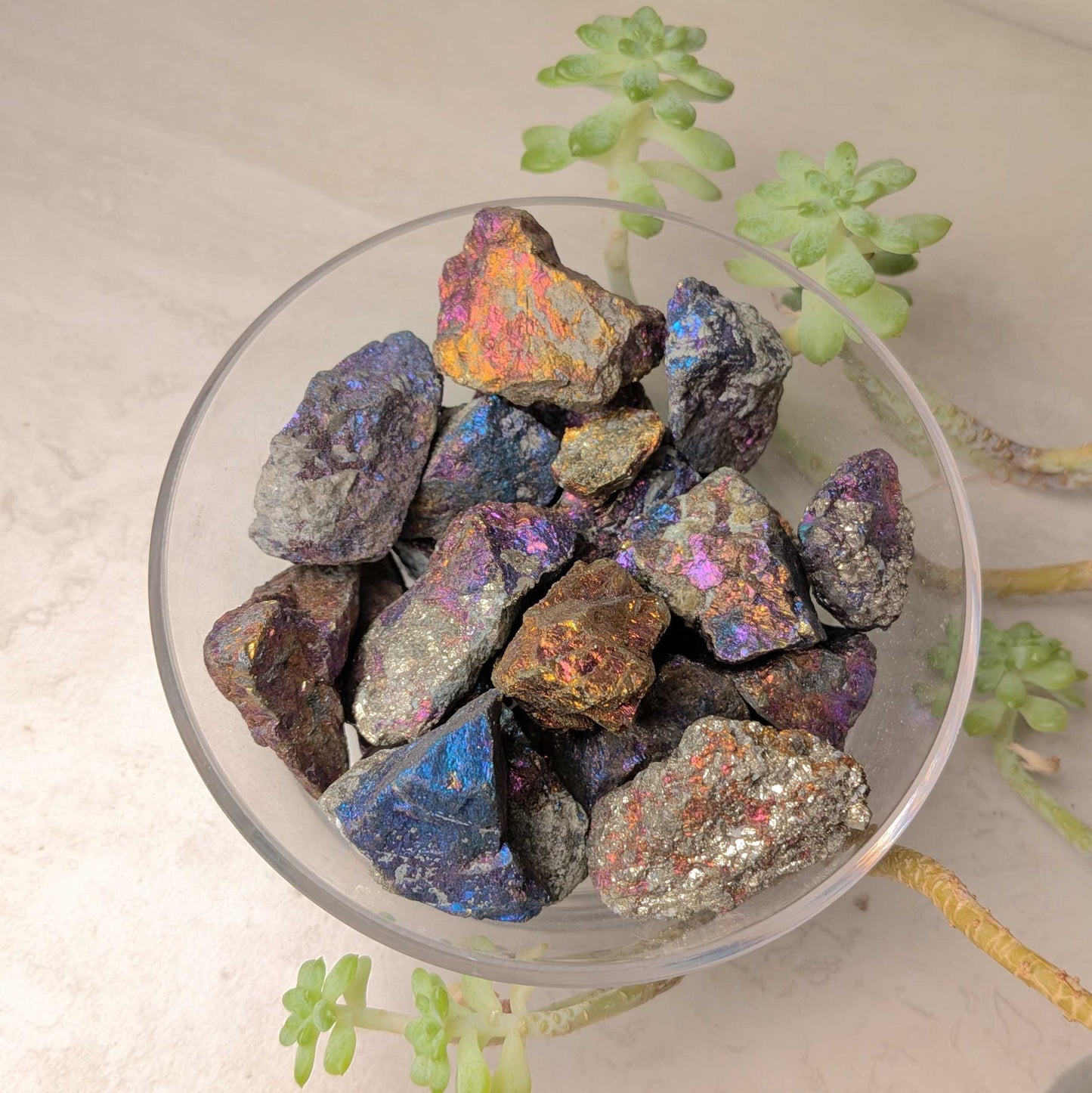 Chalcopyrite (Peacock Ore) Rough Stones