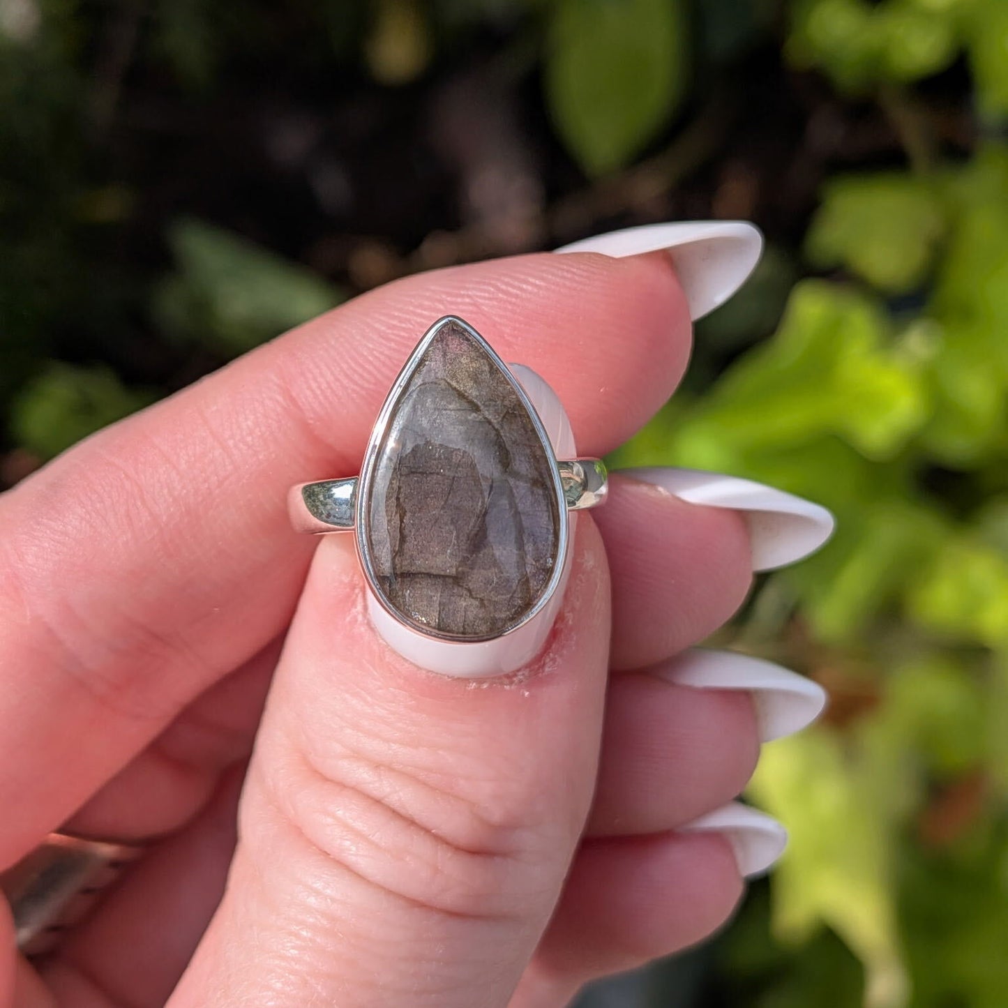 Purple Fire Labradorite Rings