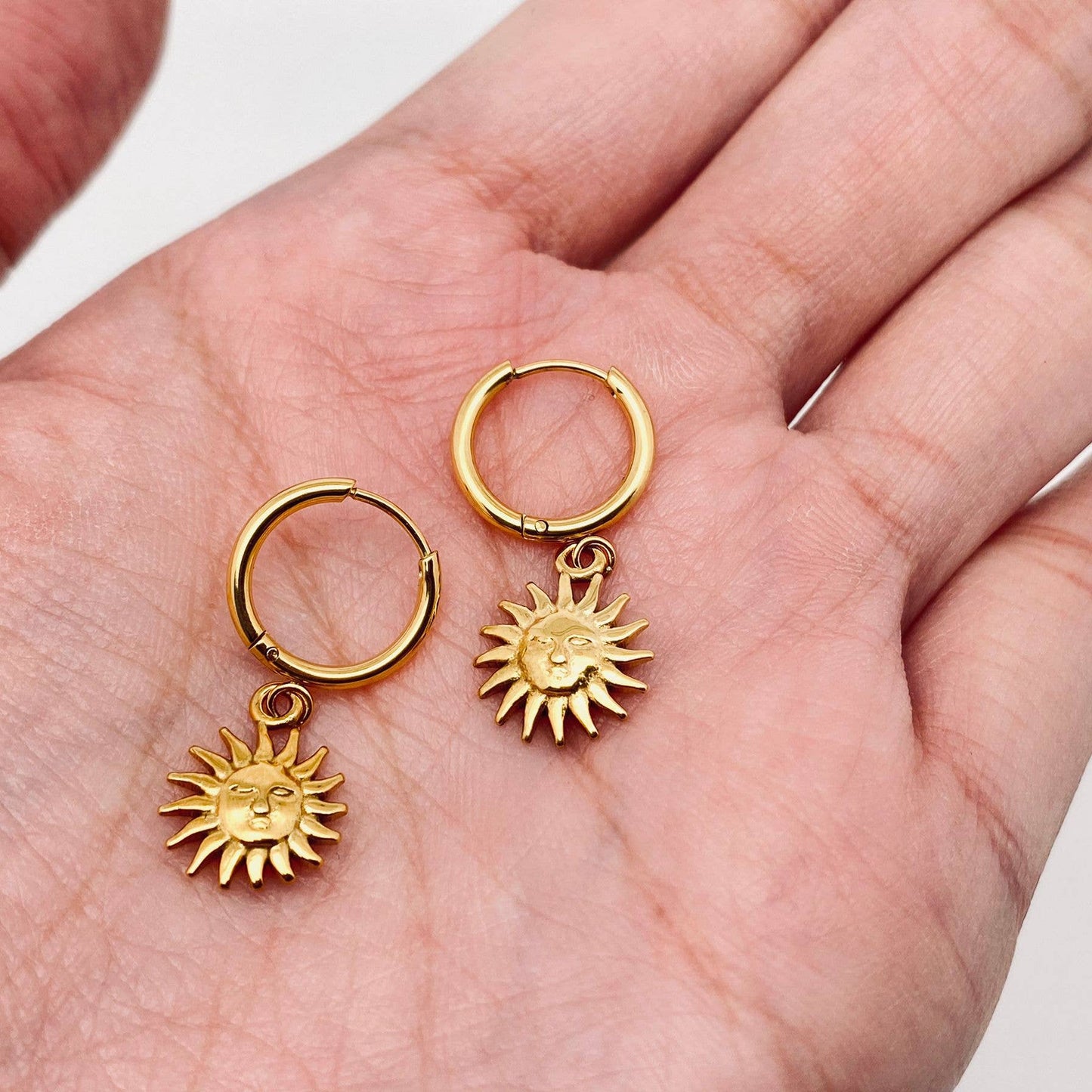 Sun Huggie Earrings