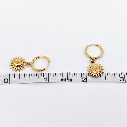 Sun Huggie Earrings