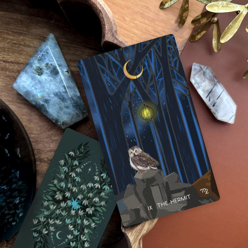 The Meraki Tarot Deck, 5th Edition, fifth view, at Ordinary Magic in Savannah, GA.
