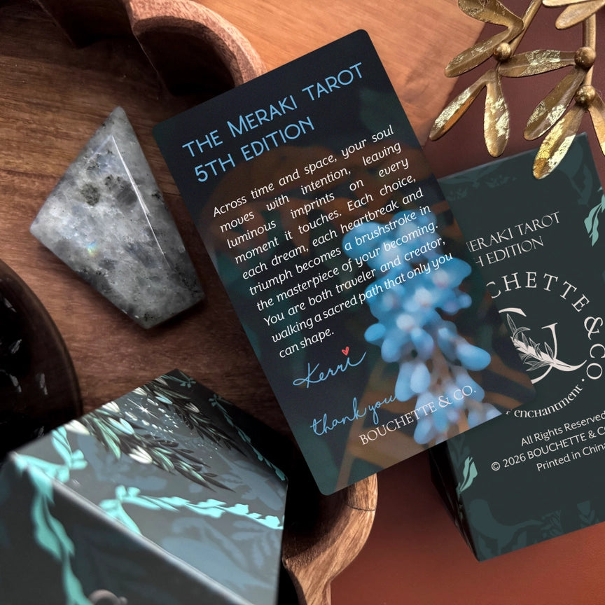 The Meraki Tarot Deck, 5th Edition, second view, at Ordinary Magic in Savannah, GA.