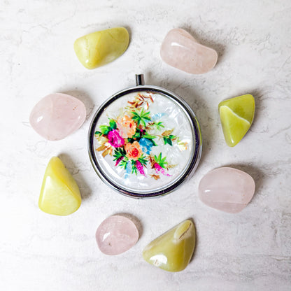 Vintage Flower Pill Box