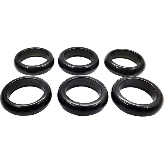 Black Obsidian Rings