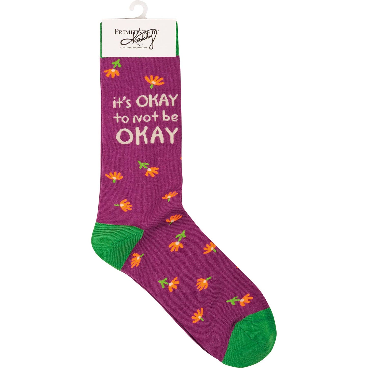 It's Okay To Not Be Okay Socks – Comfort & Compassion