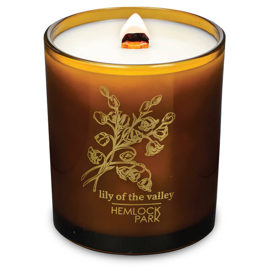 Lily of the Valley Candle | 14 oz Amber & Gold
