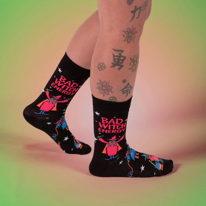Bad Witch Energy Socks – Witchy Bold Everyday Comfort