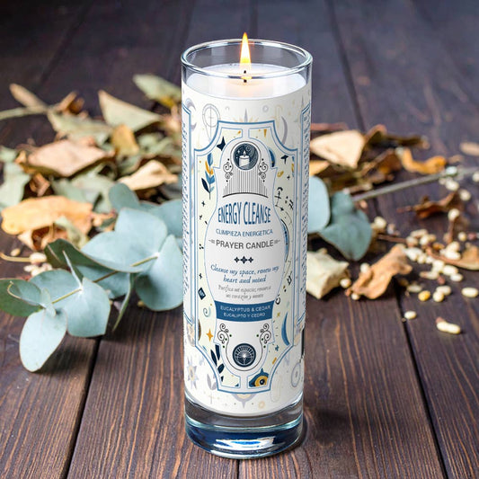 Energy Cleanse Prayer Candle 8" (9.5 oz)