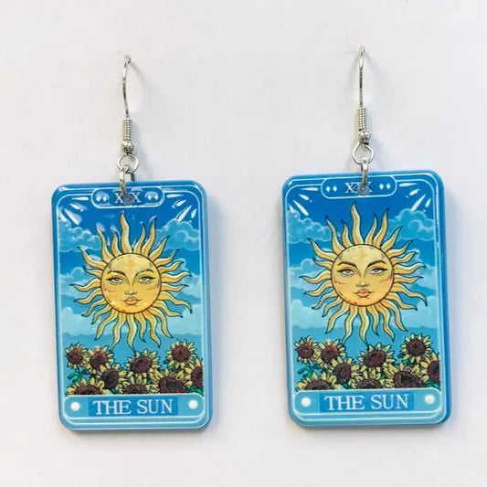 The Sun Tarot Card Earrings