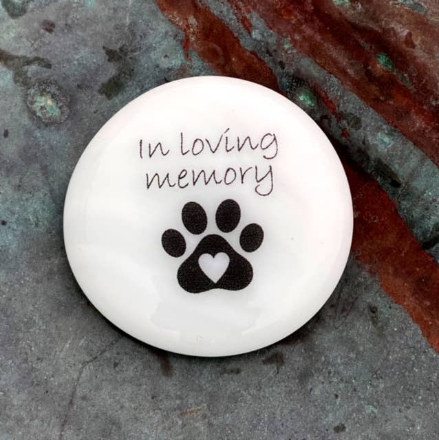 Pet Grief Imprinted Glass Stones