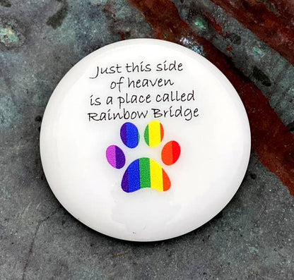 Pet Grief Imprinted Glass Stones