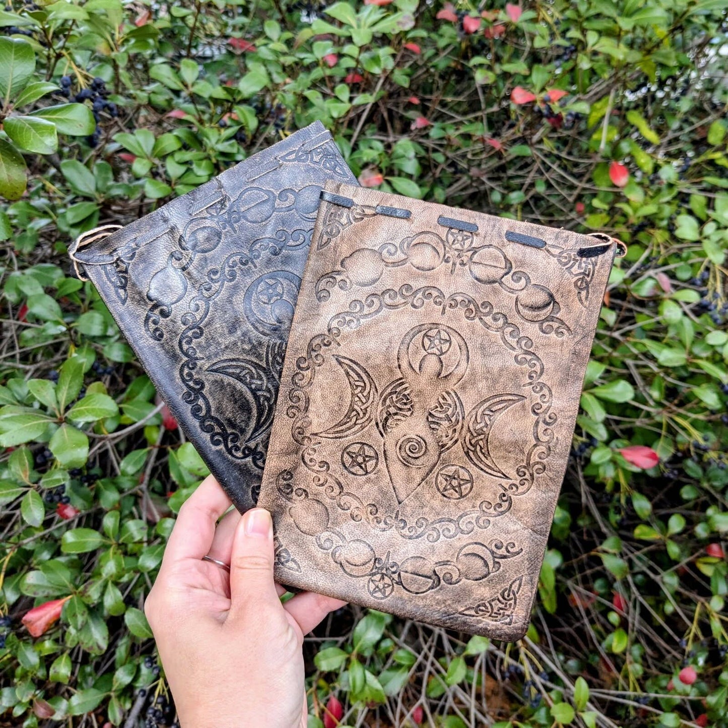 Moon Goddess Leather Bag