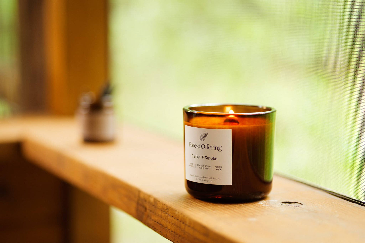 Cedar + Smoke Candle