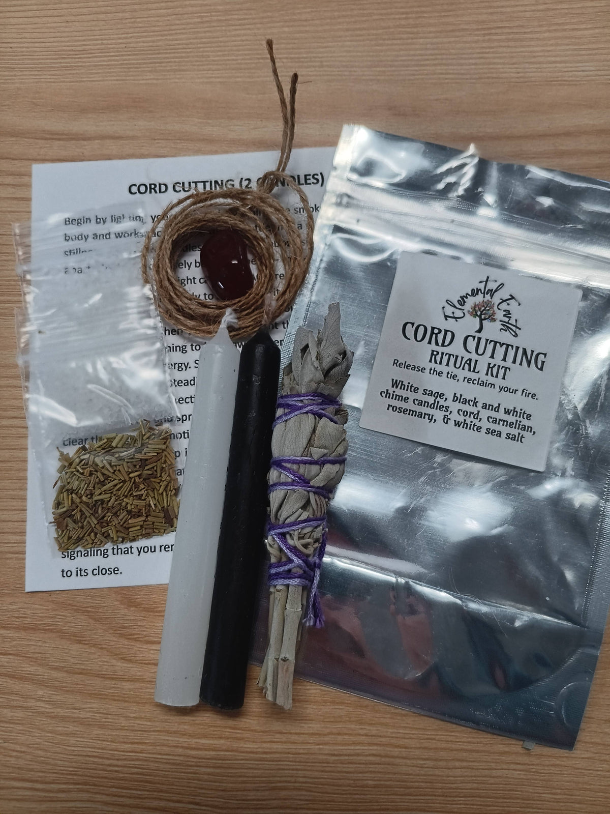 Cord cutting ritual kit, fourth view, at Ordinary Magic in Savannah, GA.