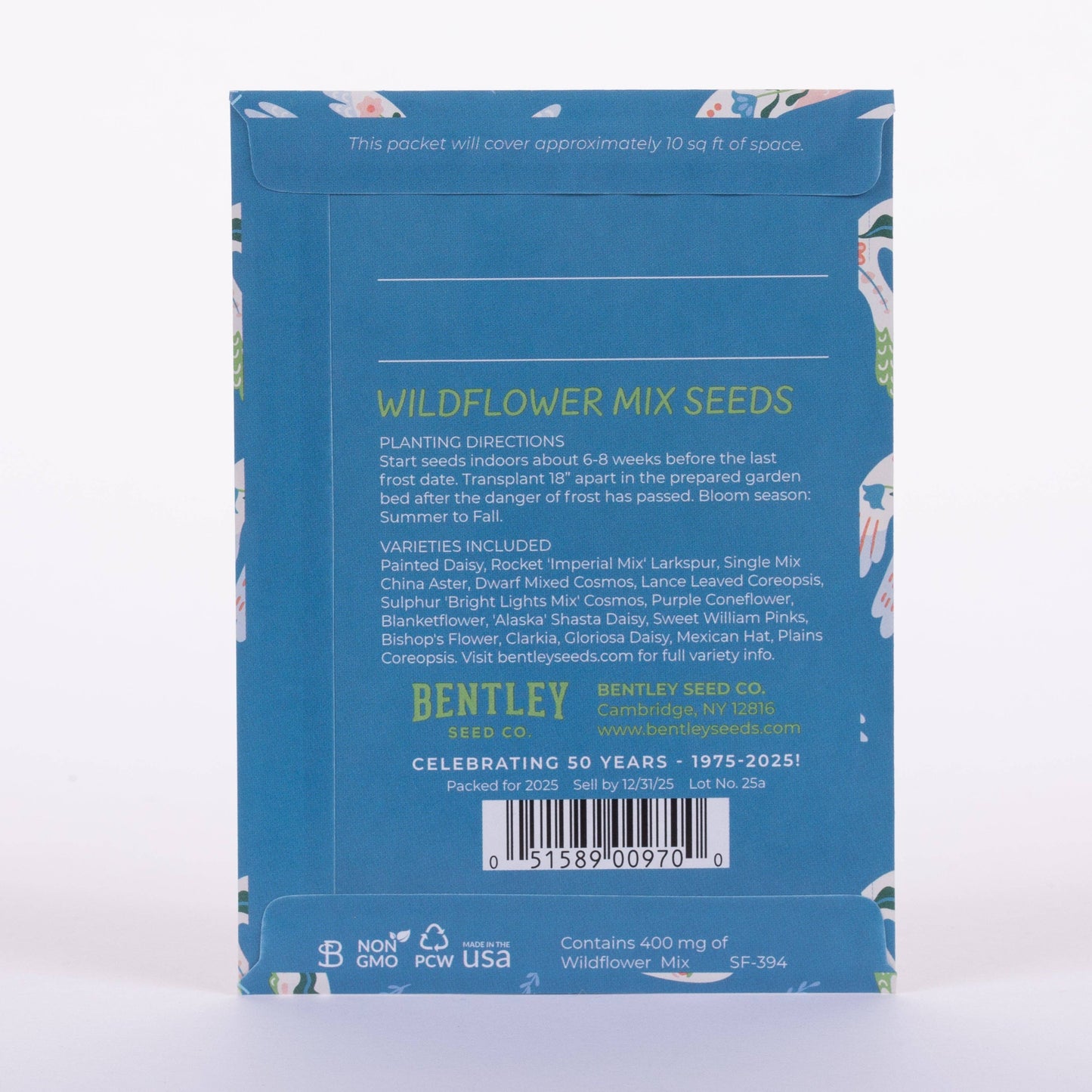 Peace Dove – Wildflower Mix Seed Packets (Blue Illustrated)