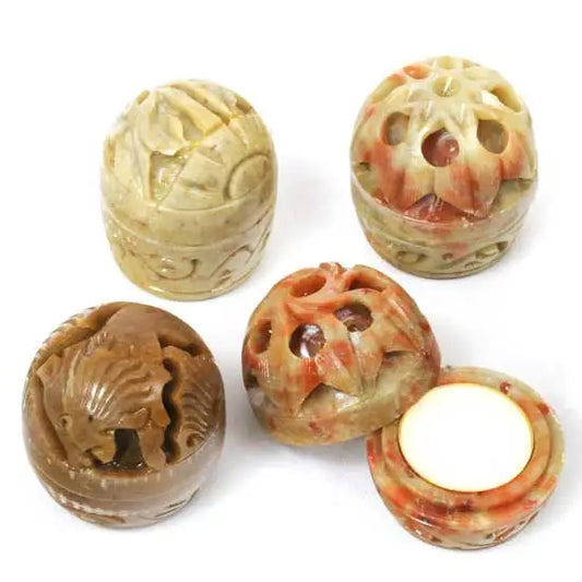 Solid Perfumes in Hand Carved Stone