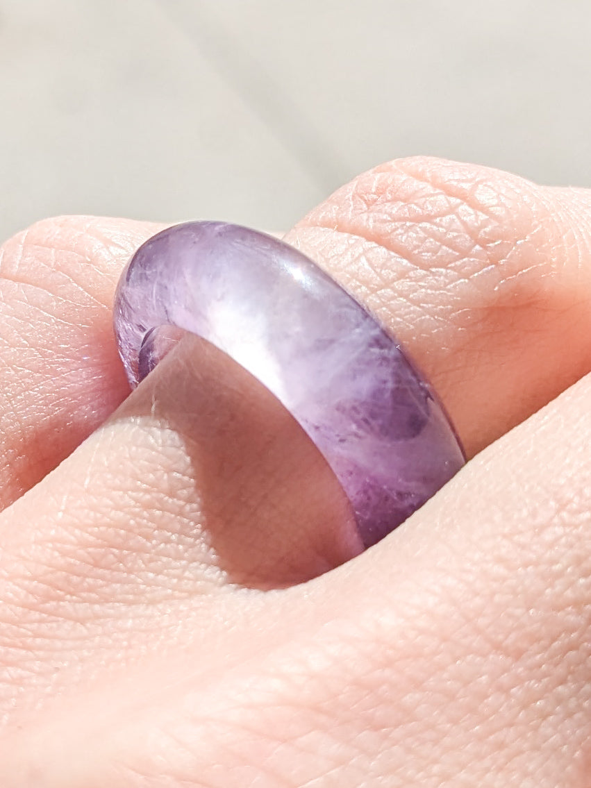 Chevron Amethyst Ring