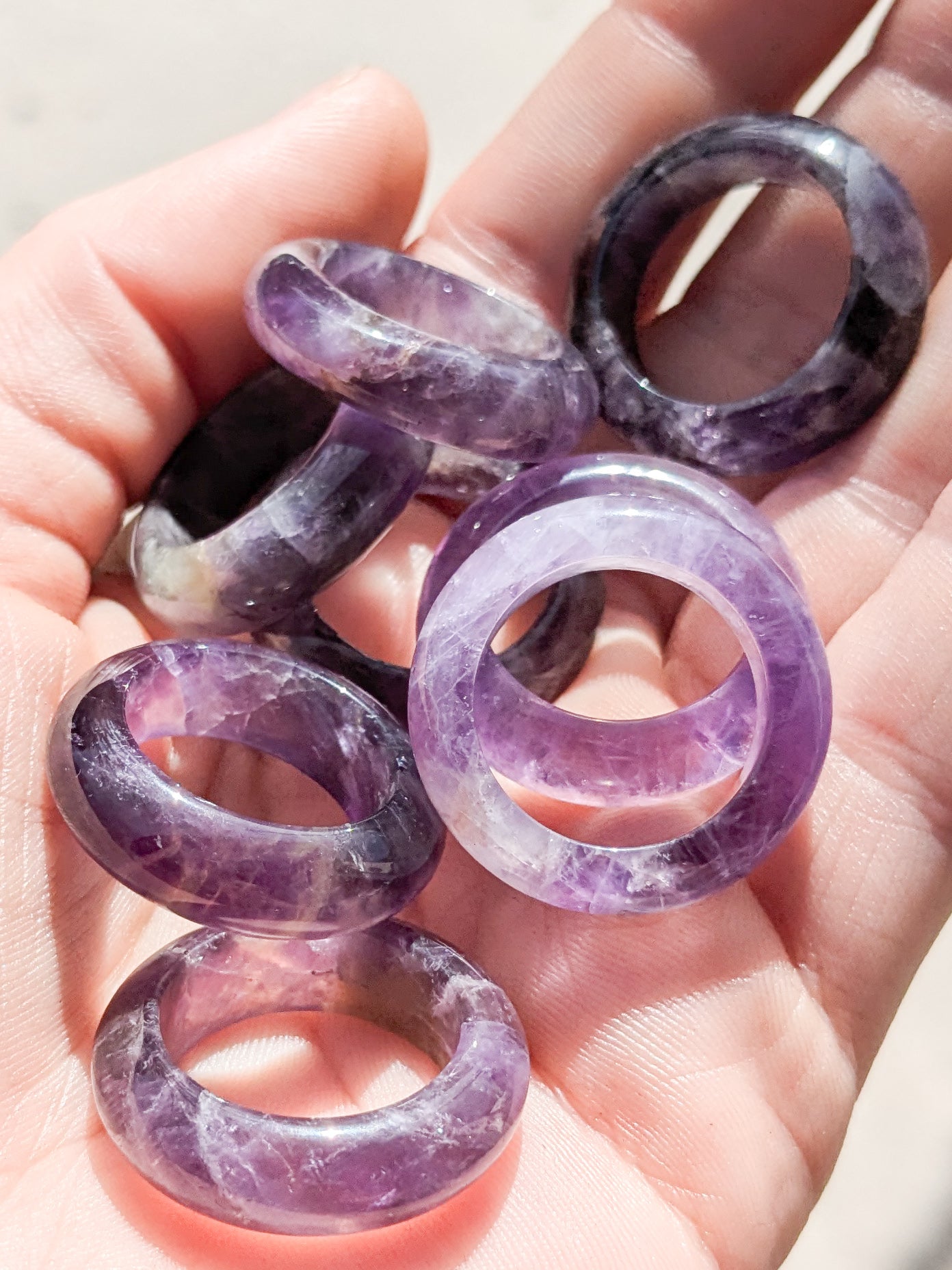 Chevron Amethyst Ring