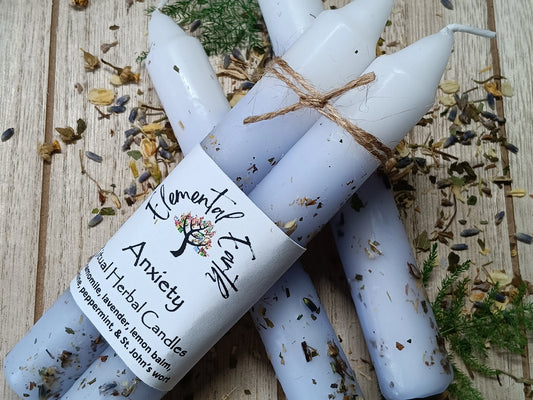 Anxiety Soothing Herbal 6" Ritual Candles