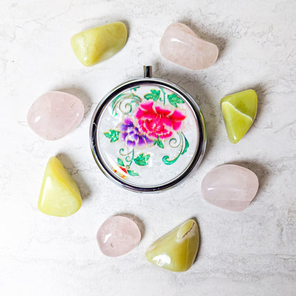 Vintage Flower Pill Box