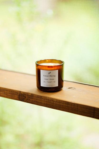 Cedar + Smoke Candle